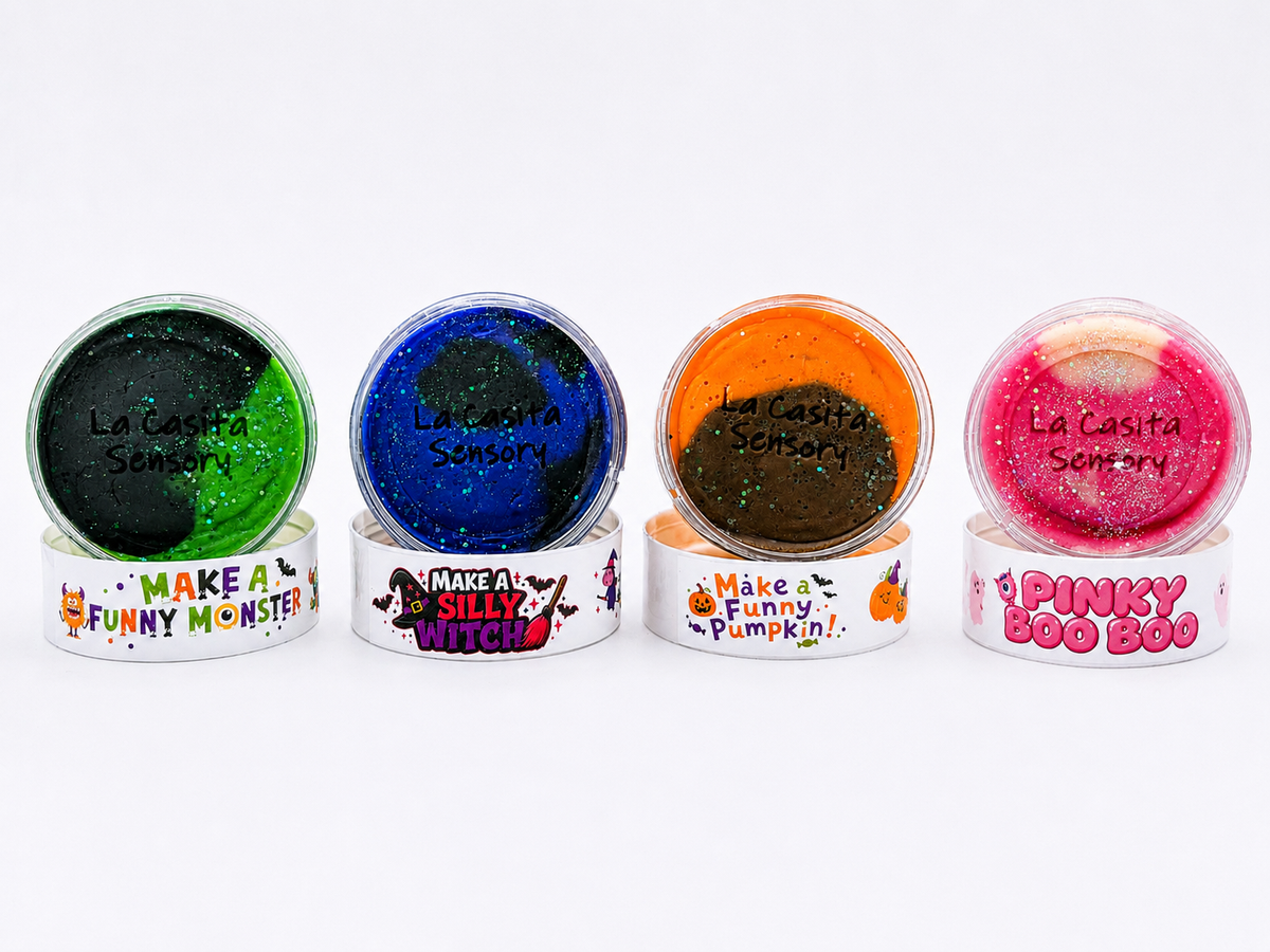 Halloween Double Jar Sensory Play Kit