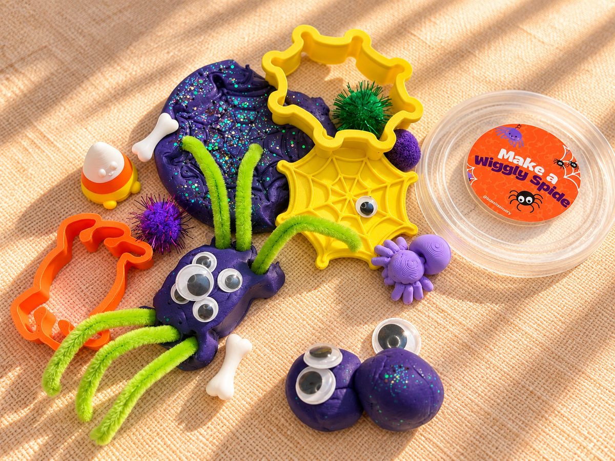 Kit de juego sensorial de doble frasco para Halloween