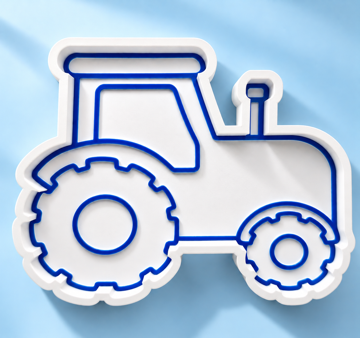 Tractor Sensory Tray & Playdough Cutter
