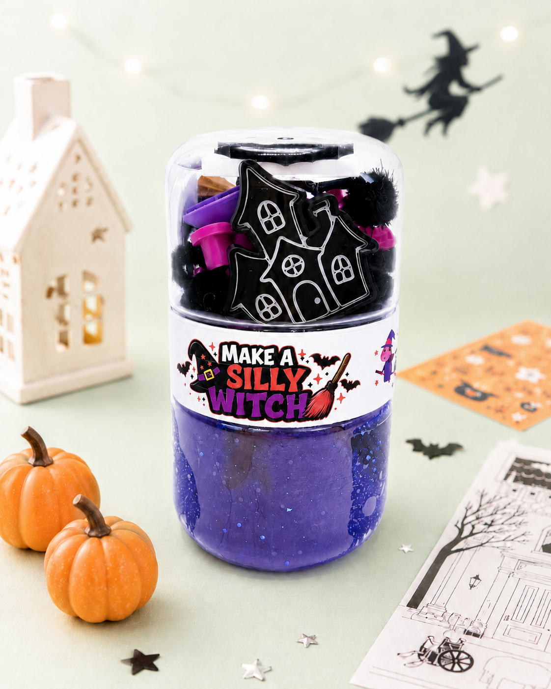 Halloween Double Jar Sensory Play Kit