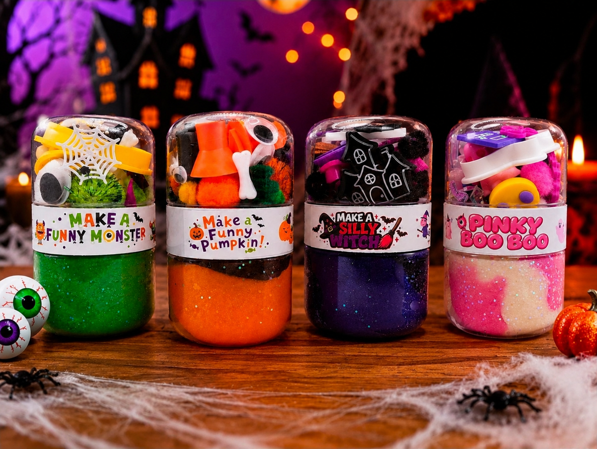 Halloween Double Jar Sensory Play Kit