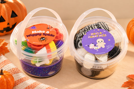 Halloween Sensory Playdough Buckets