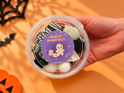 Kit de juego sensorial de doble frasco para Halloween