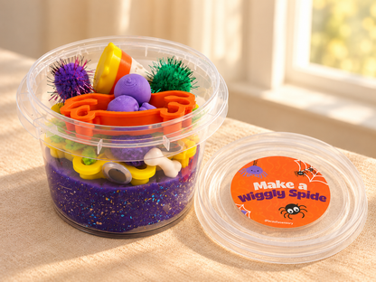 Kit de juego sensorial de doble frasco para Halloween